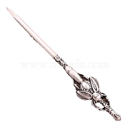 Moth Sword Alloy Hair Sticks, Antique Silver, 107mm(PW-WG317E7-01)