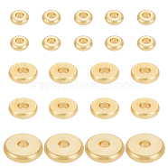 60Pcs 3 Styes Brass Beads, Long-Lasting Plated, Flat Round/Disc, Heishi Beads, Real 18K Gold Plated, 4~7.5x1.5mm, Hole: 1.6~1.8mm(KK-BC0012-30)