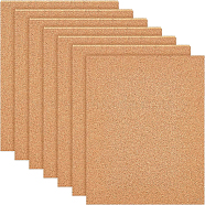 Self-Adhesive Cork Sheets, Rectangle Coaster Cork Backing Sheets for Wall Decoration, Party, BurlyWood, 29.7x21x0.5cm(DIY-BC0011-84)