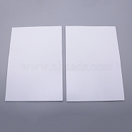 Sponge EVA Sheet Foam Paper Sets, With Double Adhesive Back, Antiskid, Rectangle, White, 30x21x0.3cm(X-AJEW-WH0017-47A-01)