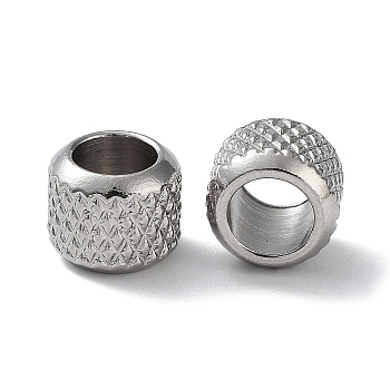 303 Stainless Steel Beads, Rondelle, Stainless Steel Color, 8x6.5mm, Hole: 5.3mm
