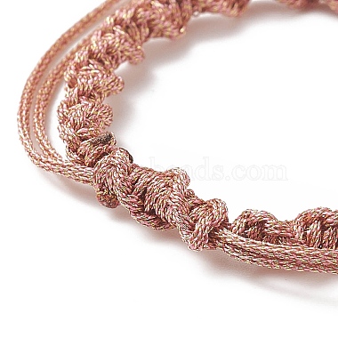 2Pcs 2 Style Polyester Cord Braided Bracelets(AJEW-JB01144-03)-4