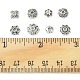 8 スタイルのチベットスタイルの合金ビーズ キャップ(TIBE-FS0001-07)-6