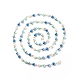Cristal hechos a mano de abalorios de perlas cadenas(AJEW-JB01136-01)-2