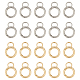20Pcs 2 Colors Alloy Spring Gate Ring(KEYC-NB0001-16)-1