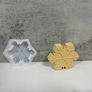 Christmas Tree Candles Silicone Molds, Epoxy Resin Candle Making, Snowflake, 109.5x99x24mm(SIL-B075-06A)