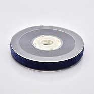 Polyester Velvet Ribbon for Gift Packing and Festival Decoration, Midnight Blue, 1/2 inch(13mm), about 25yards/roll(22.86m/roll)(SRIB-M001-13mm-370)