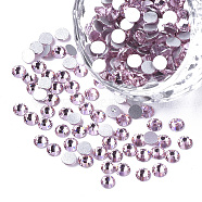 Glass Flat Back Rhinestone Cabochons, Back Plated, Faceted Half Round, Violet, SS12, 3~3.2x1.5mm, about 1440pcs/bag(X-RGLA-S002-12SS-13)