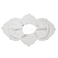 Polyester Computerized Embroidery False Collar, Detachable Lace Neckline Trim, Garment Accessories, WhiteSmoke, 470x705x1mm, Hole: 200x135mm(AJEW-XCP0002-20)