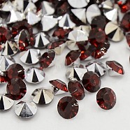Grade AAA Pointed Back Resin Rhinestones, Diamond Shape, Dark Red, 5.5mm, about 2880pcs/bag(RESI-R120-5.5mm-28)