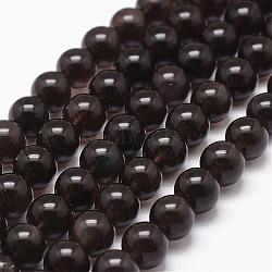 Natural Obsidian Beads Strands, Grade A, Round, Coconut Brown, 12mm, Hole: 1mm, about 32pcs/strand, 15.7 inch(G-D838-12mm-02)