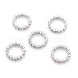 Non-Tarnish 304 Stainless Steel Linking Rings, Circular Ring, Stainless Steel Color, 7x1mm(X-STAS-M291-11A-P)