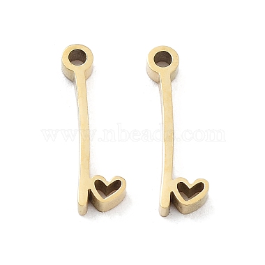 Real 14K Gold Plated Letter I 304 Stainless Steel Charms