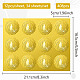 34 枚の粘着金箔エンボス ステッカー(DIY-WH0509-063)-2