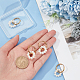 2 Pairs Natural Pearl Beaded Ring Dangle Hoop Earrings for Girl Women(EJEW-NB0001-06)-3
