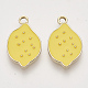 Light Gold Plated Alloy Charms(X-ENAM-T009-04)-1
