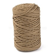 Cotton String Threads, for DIY Crafts, Gift Wrapping and Jewelry Making, Camel, 3mm, about 150m/roll(OCOR-F013-11)