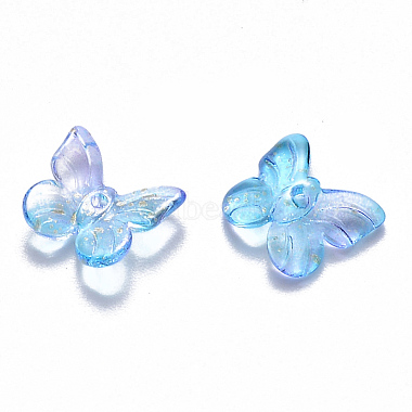 Two Tone Transparent Spray Painted Glass Charms(GLAA-T016-22C)-2