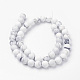 Chapelets de perles de howlite naturelle(G-G735-66F-8mm)-2
