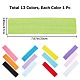 13pcs 13 colors Solid Color Fitness Yoga Running Elastic Cloth HeadBand(MRMJ-GF0001-32)-2