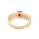 Real 18K Gold Plated Brass Micro Pave Cubic Zirconia Rings(RJEW-J017-VC194)-3