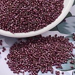 MIYUKI Delica Beads, Cylinder, Japanese Seed Beads, 11/0, (DB2308) Matte Opaque Glazed Trillium Red AB, 1.3x1.6mm, Hole: 0.8mm, about 10000pcs/bag, 50g/bag(SEED-X0054-DB2308)
