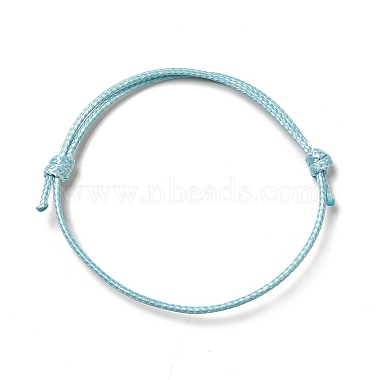 SkyBlue Waxed Cotton Cord Bracelet Making