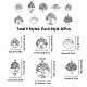 SUNNYCLUE 90Pcs 9 Style Tibetan Style Alloy Pendants(TIBEP-SC0001-97)-2