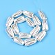 Transparent Spray Painted Glass Beads Strands(GLAA-N001-41)-3