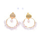 Brass Dangle Stud Earrings(EJEW-JE04163-01)-1