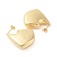 Rack Plating Brass Stud Earrings for Women(EJEW-G394-45G)-2