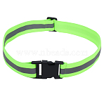 1Pc Reflective Polyester Stretch Waist Belts, Night Running Warning Blets, Green Yellow, 611~1095x38x11mm(AJEW-CN0005-26A)