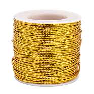Metallic Cord, Goldenrod, 1.3~1.6mm, about 54.68 yards(50m)/roll(MCOR-S002-01A)