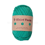 Polyester Cloth Yarn, For Hand Knitting Thick Thread, Crochet Cloth Yarn, Medium Aquamarine, 20mm, about 32.81 Yards(30m)/Skein(PW-WG25726-06)