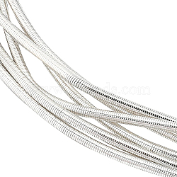 40g Round Copper Craft Wire, for Jewelry Making, Silver, 18 Gauge, 1mm(CWIR-BC0001-28S)