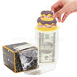 Happy Birthday Day Money Box for Cash Gift Pull, Paper Cash Gift Box, for Birthday Party Decorations, Mixed Color, 127x125x96mm(DIY-WH0430-335)