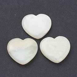 Natural Xiuyan Jade Heart Love Stone, Pocket Palm Stone for Reiki Balancing, 39~41x40~42x8~10mm(G-J391-07B)