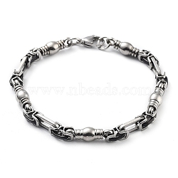 304 Stainless Steel Link Chain Bracelet, Stainless Steel Color, 8-7/8 inch(22.6cm)(BJEW-Z023-08P)