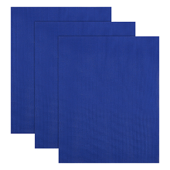14CT Cross Stitch Canvas Cotton Embroidery Fabric, Aida Cloth, DIY Handmade Sewing Accessories Supplies, Rectangle, Blue, 450x353x0.5mm