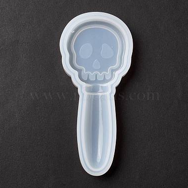 Skull Shape DIY Magic Stick Silicone Molds(DIY-F114-20)-3