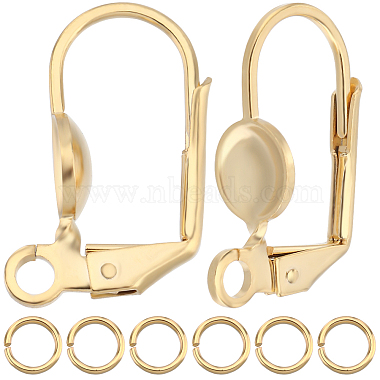 Real 24K Gold Plated Brass Earring Settings