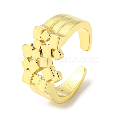 Cube Brass Finger Rings