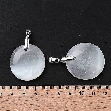 Natural Selenite Pendants(G-M091-01D)-3