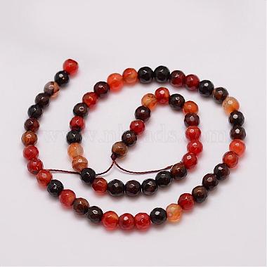 Natural Striped Agate/Banded Agate Bead Strands(G-G882-6mm-D03-1)-2