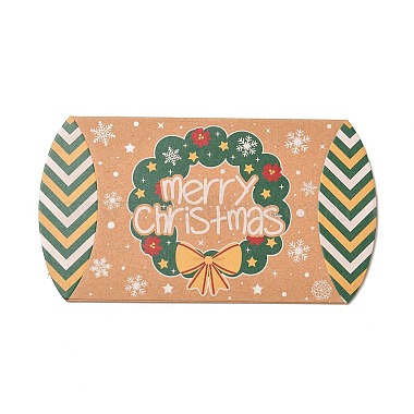Christmas Theme Cardboard Candy Pillow Boxes(CON-G017-02I)-3