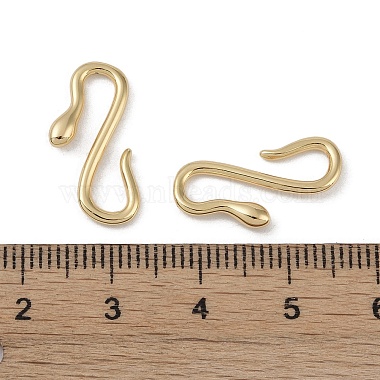 Brass Hook and S-Hook Clasps(KK-G497-26G)-3