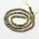 Frosted Round Natural Unakite Beads Strands(G-E302-107-4mm)-2