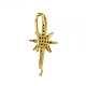 Rack Plating Brass Pave Cubic Zirconia Earring Hooks(KK-O143-21G)-2