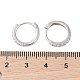 925 boucles d'oreilles créoles en argent sterling avec micro pavé de zircone cubique(STER-B004-17P)-3