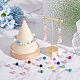 PandaHall Elite 875Pcs 35 Colors Spray Painted Transparent Crackle Glass Beads(CCG-PH0001-09)-5